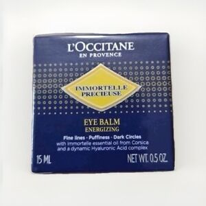 L Occitane Immortelle Precieuse Eye Balm Energizing 0.5 Oz 15 ML Boxed New